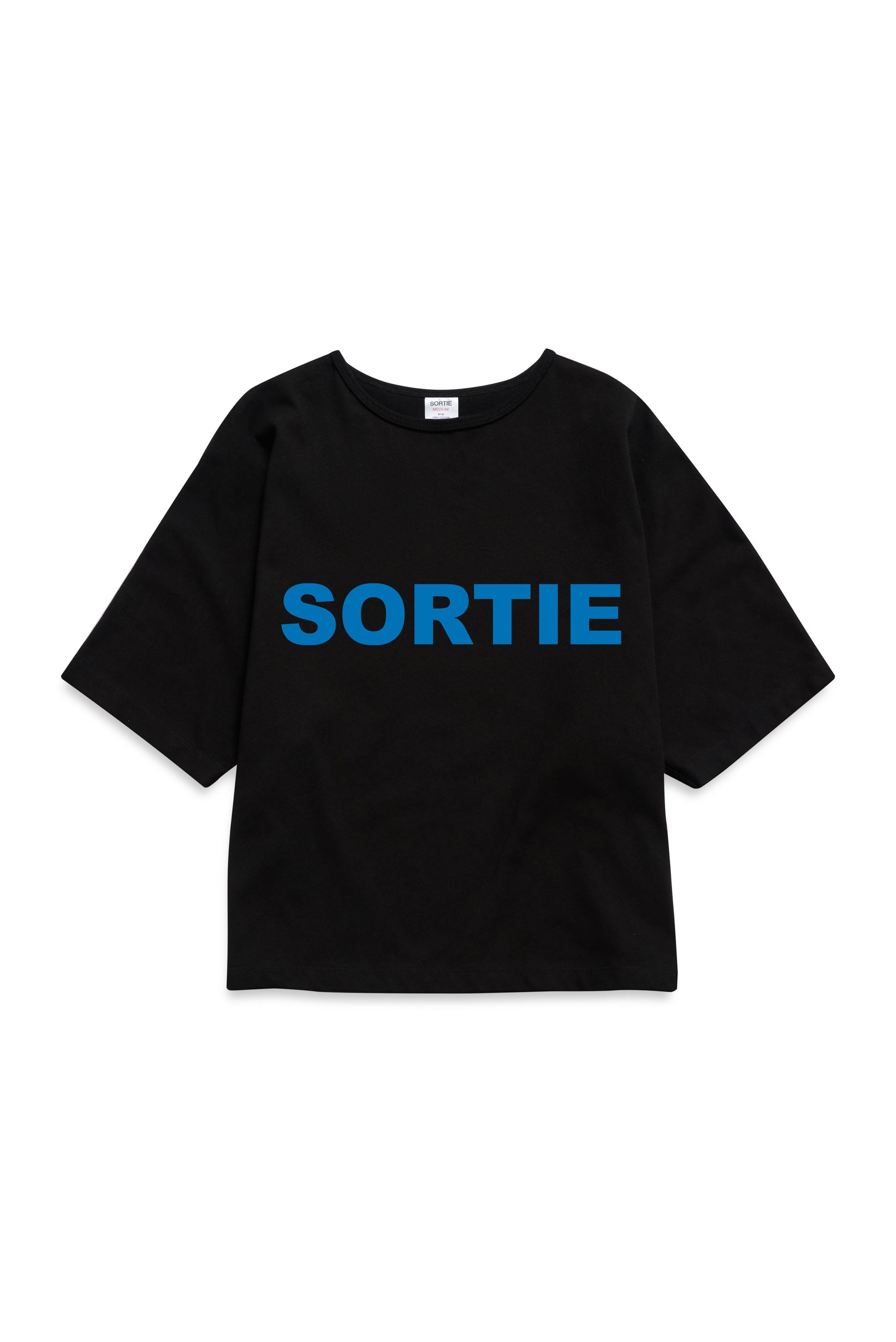 COMPLETELY check in Tee BLUE / BLACK