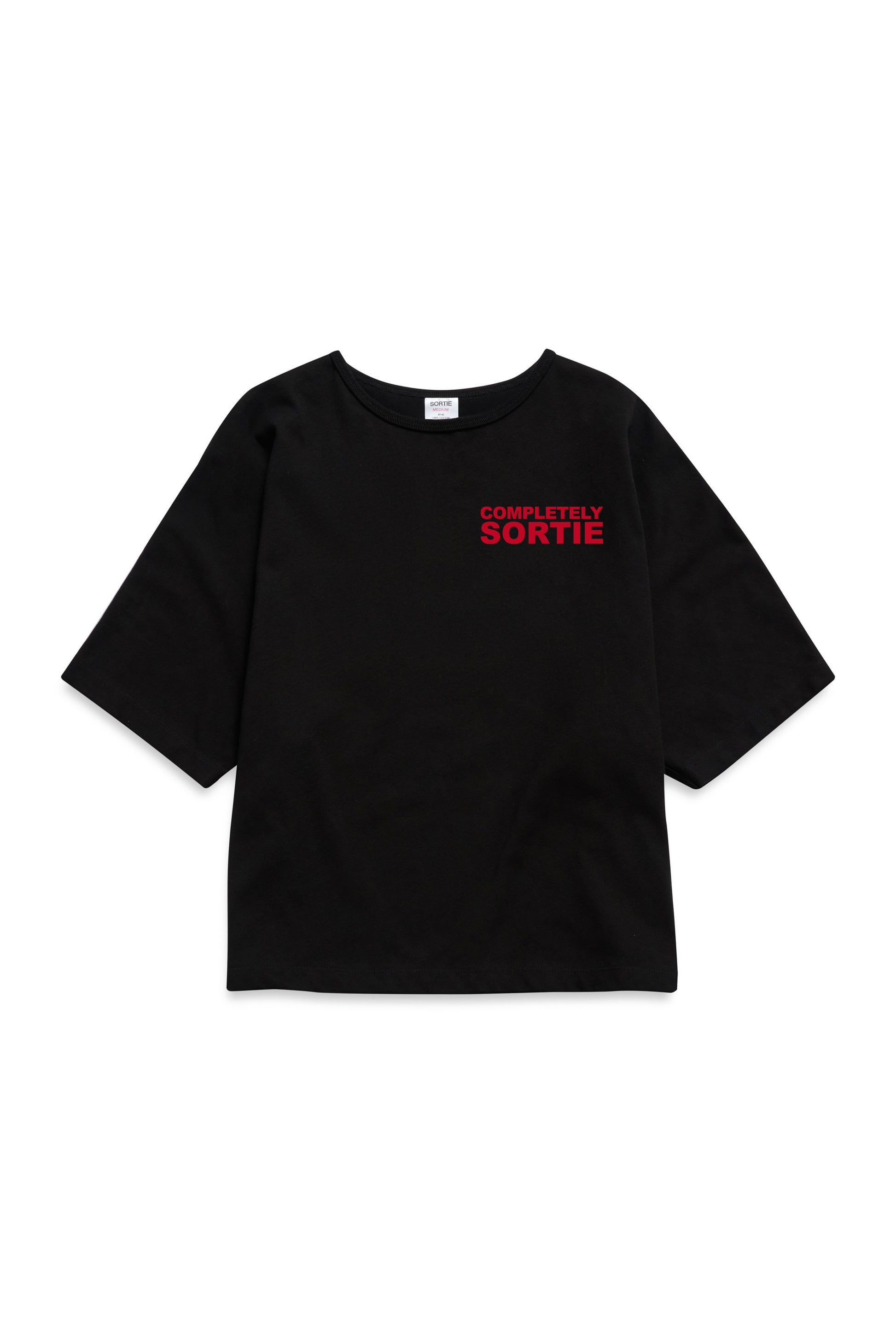 COMPLETELY check in Tee RED / BLACK