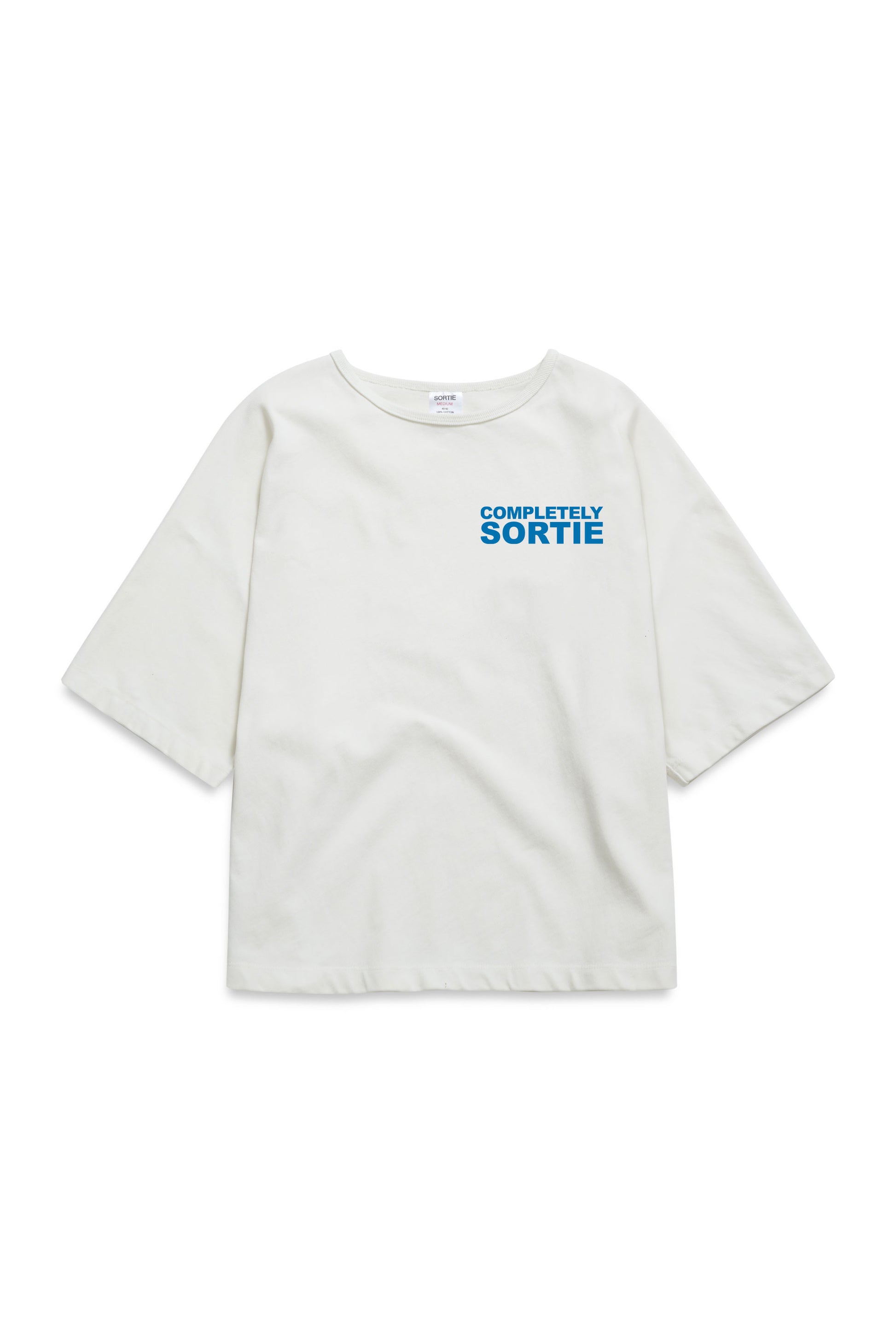 COMPLETELY check in Tee BLUE / WHITE