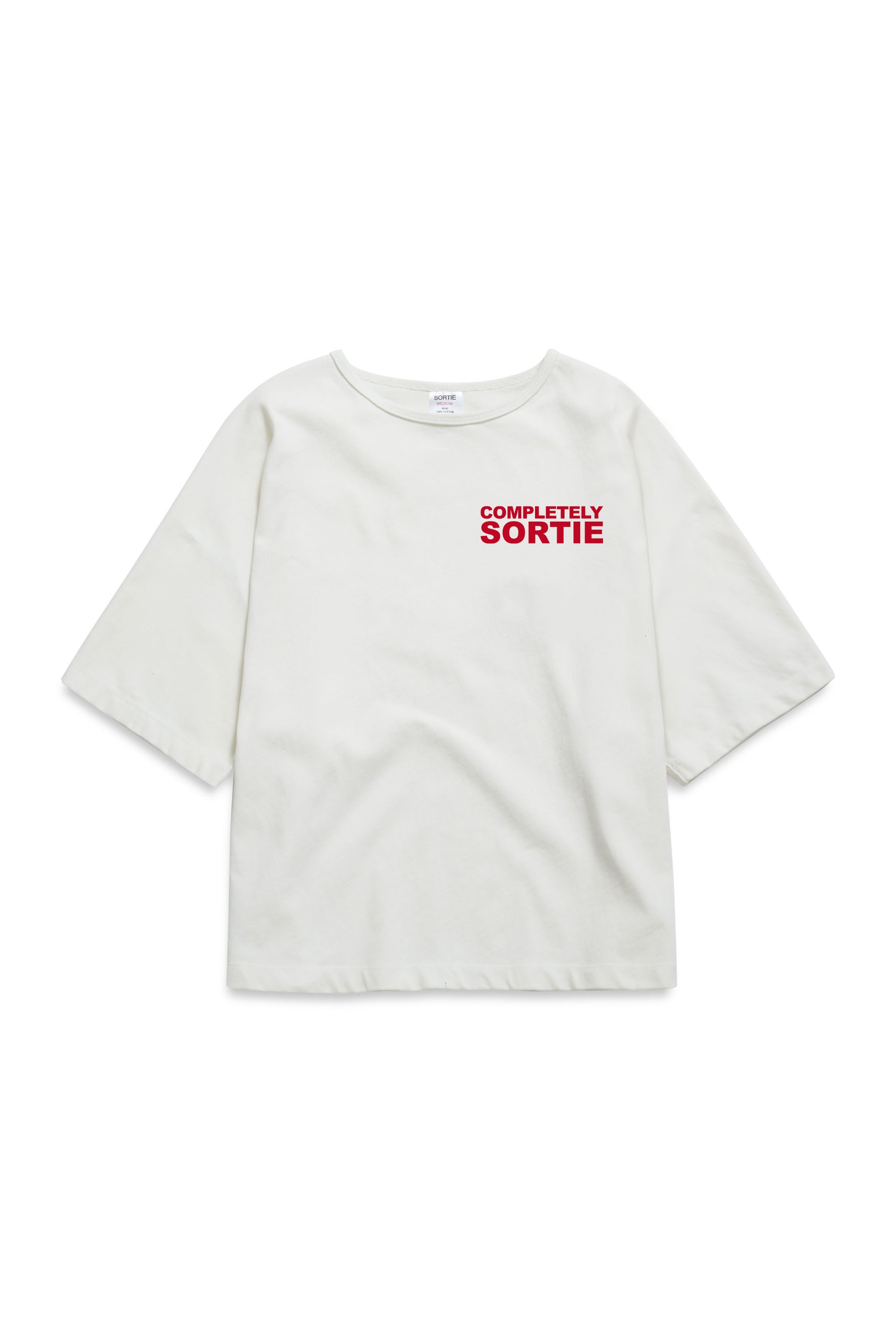 COMPLETELY check in Tee RED / WHITE
