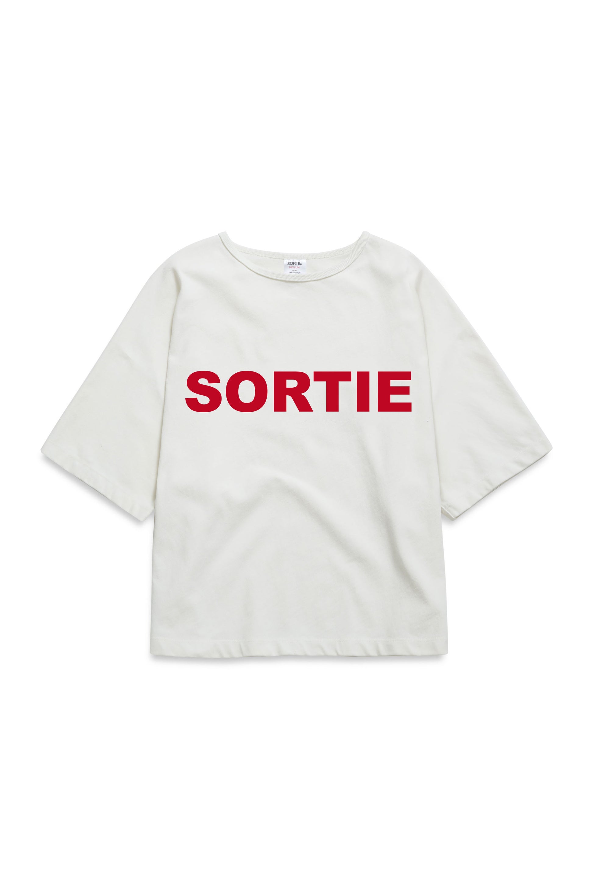 SORTIE check in Tee RED / WHITE