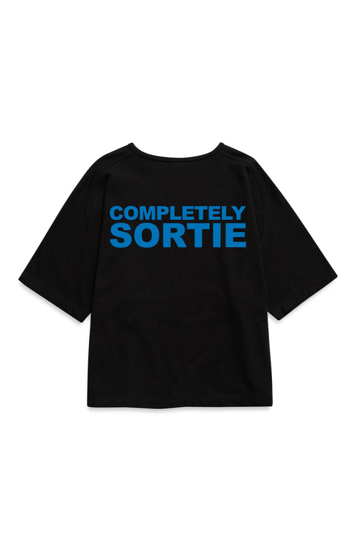 COMPLETELY check in Tee BLUE / BLACK