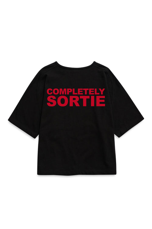 COMPLETELY check in Tee RED / BLACK