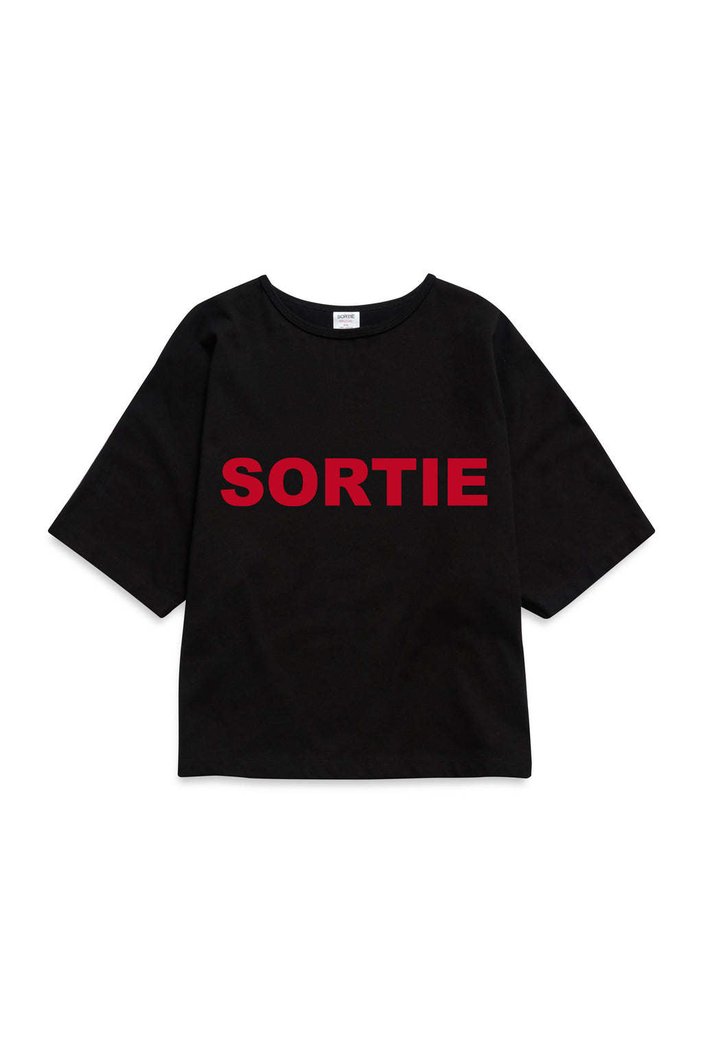 SORTIE check in Tee RED / BLACK