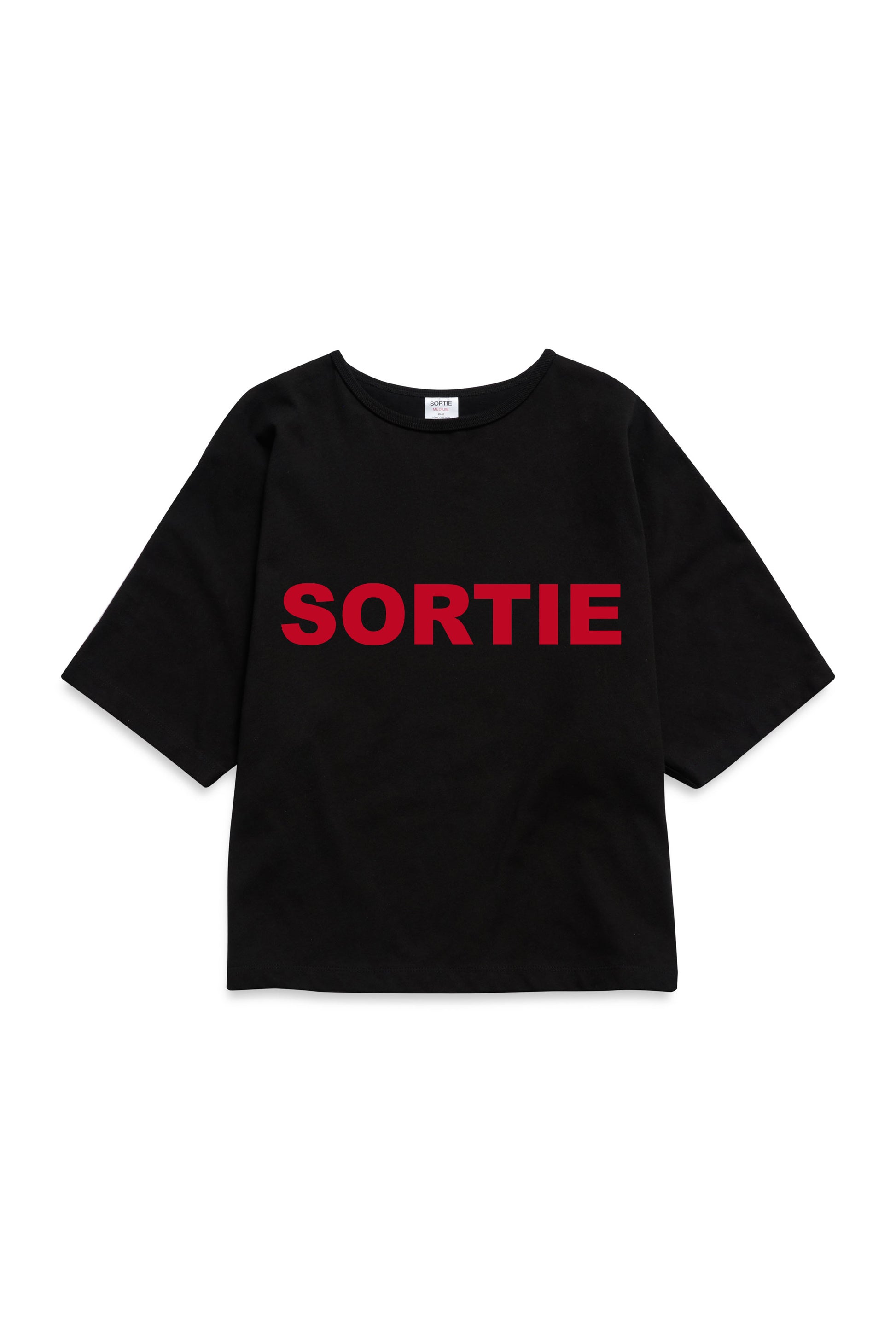 SORTIE check in Tee RED / BLACK
