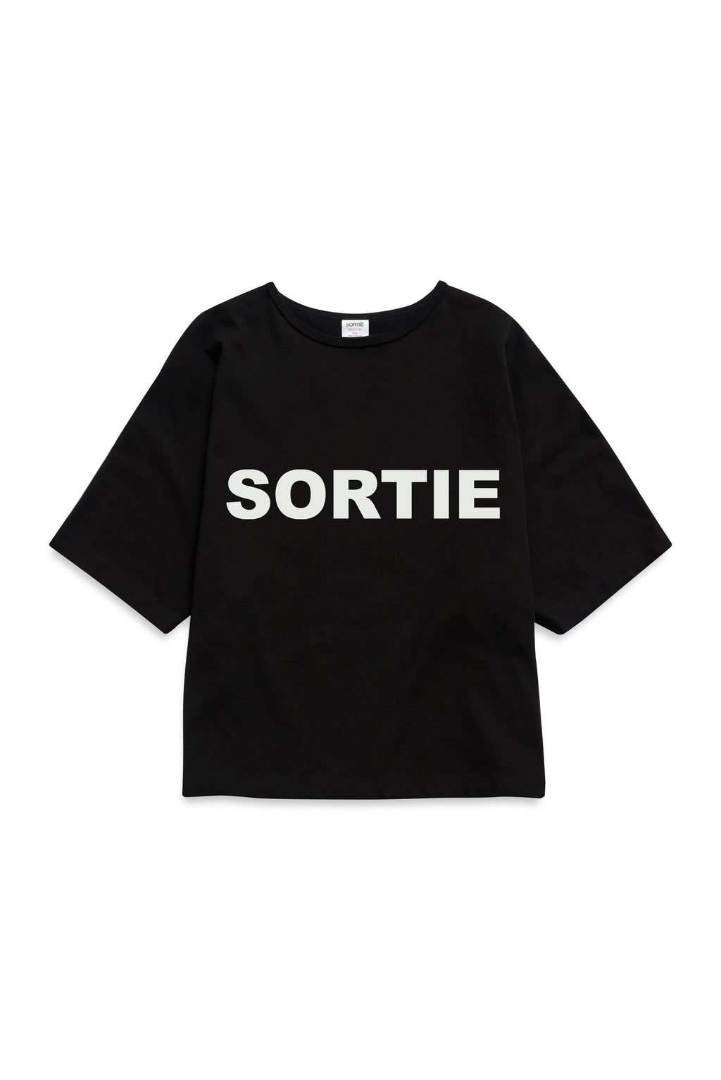 SORTIE check in Tee WHITE / BLACK