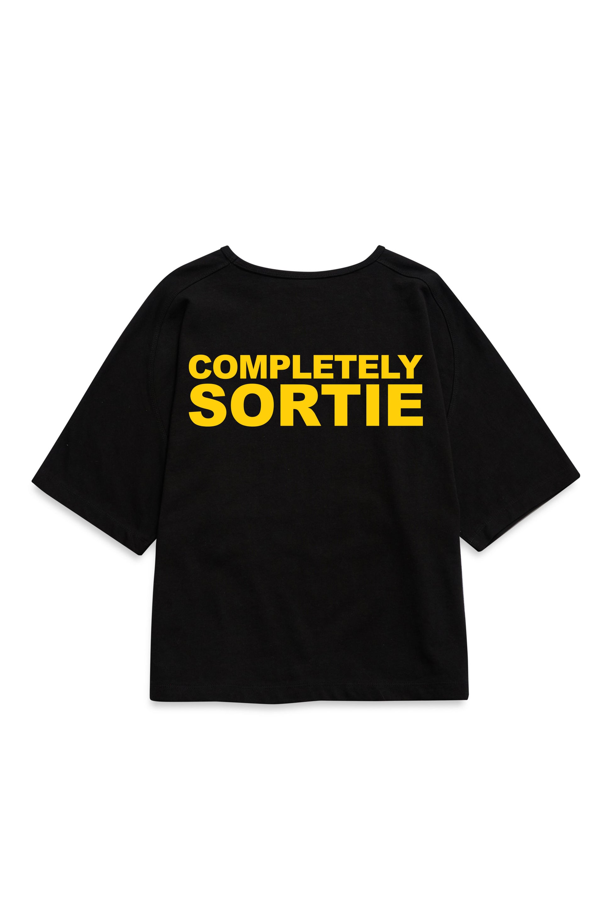 COMPLETELY check in Tee YELLOW / BLACK