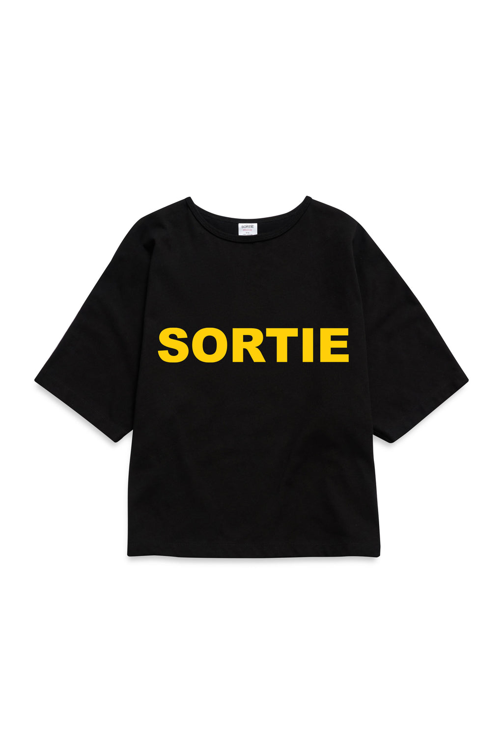 SORTIE check in Tee YELLOW / BLACK