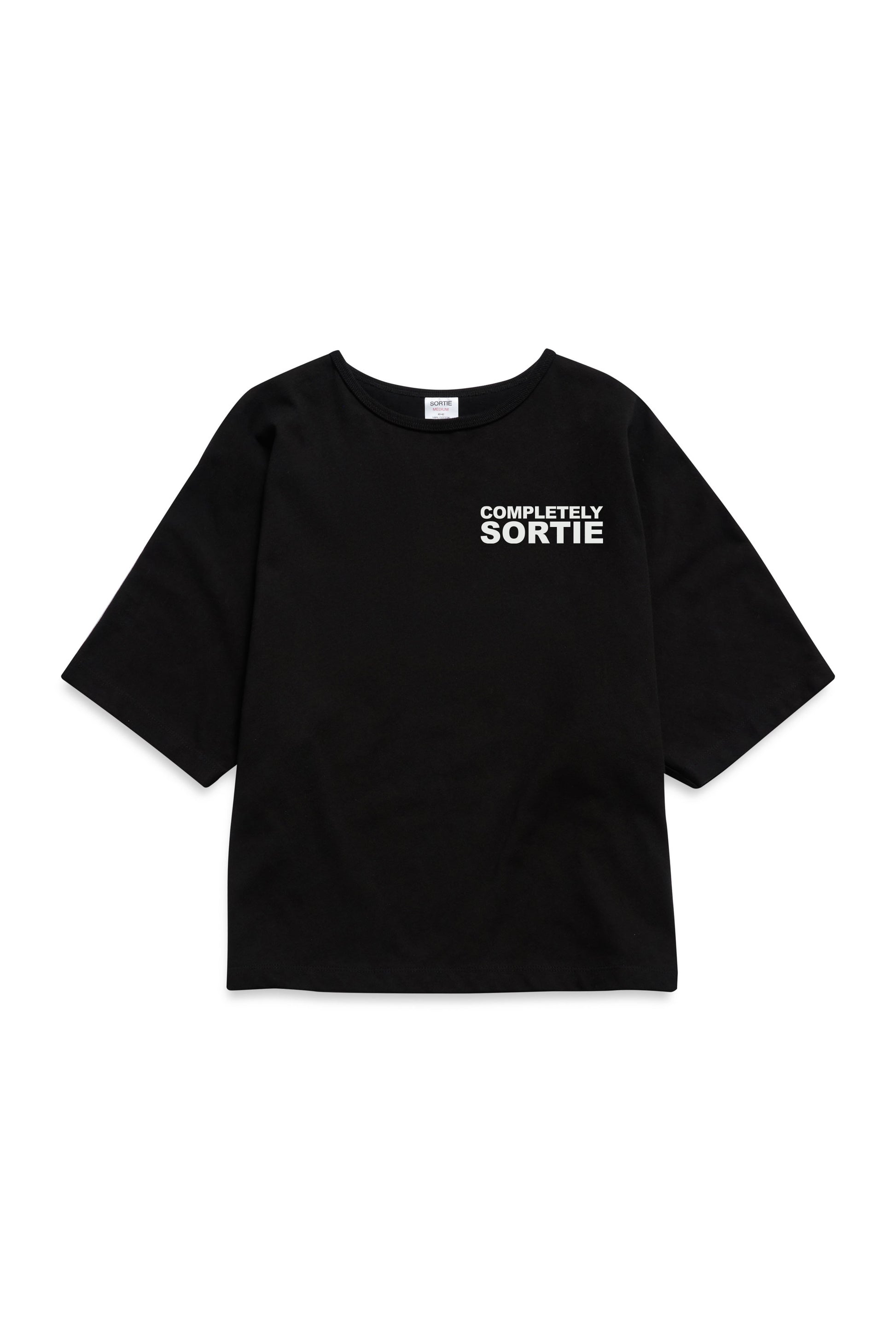 COMPLETELY check in Tee WHITE / BLACK