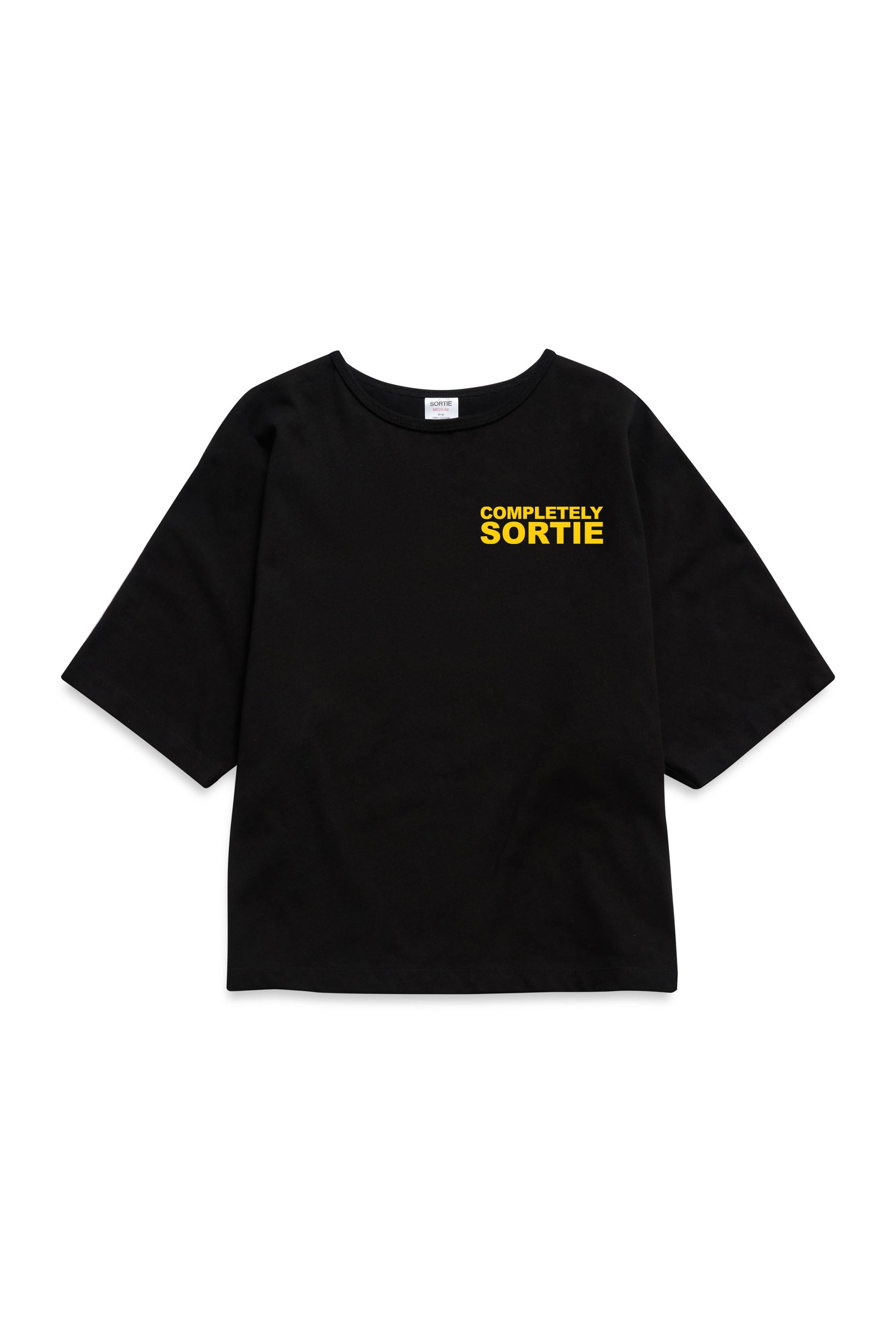 COMPLETELY check in Tee YELLOW / BLACK