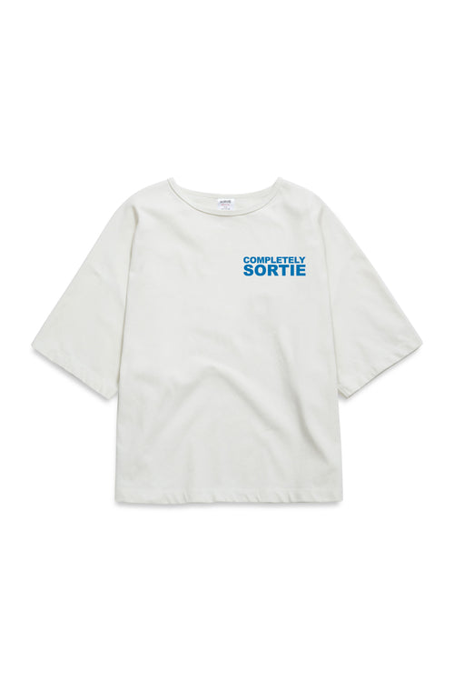 COMPLETELY check in Tee BLUE / WHITE