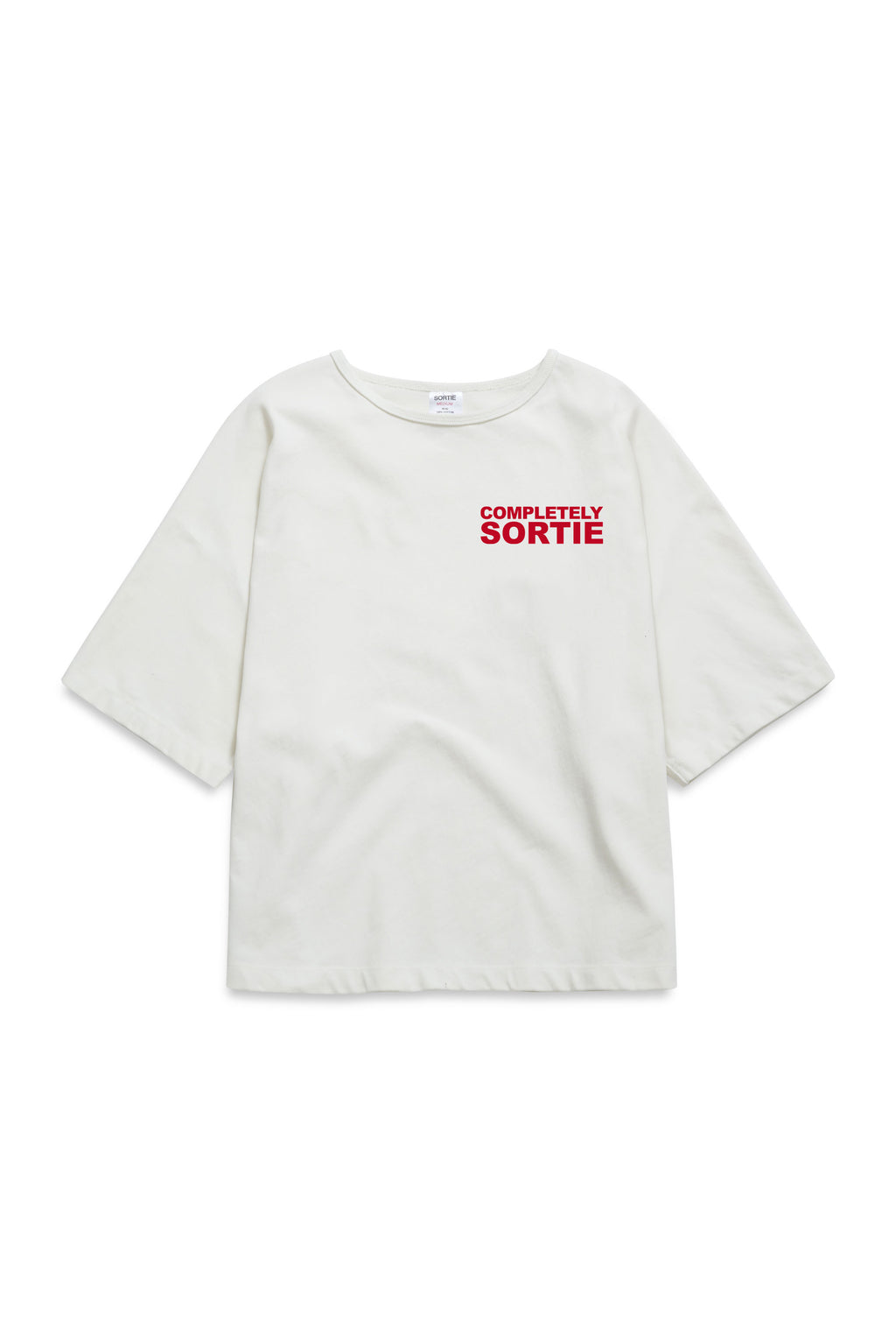 COMPLETELY check in Tee RED / WHITE