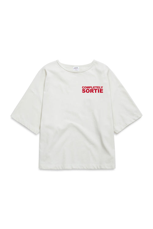 COMPLETELY check in Tee RED / WHITE