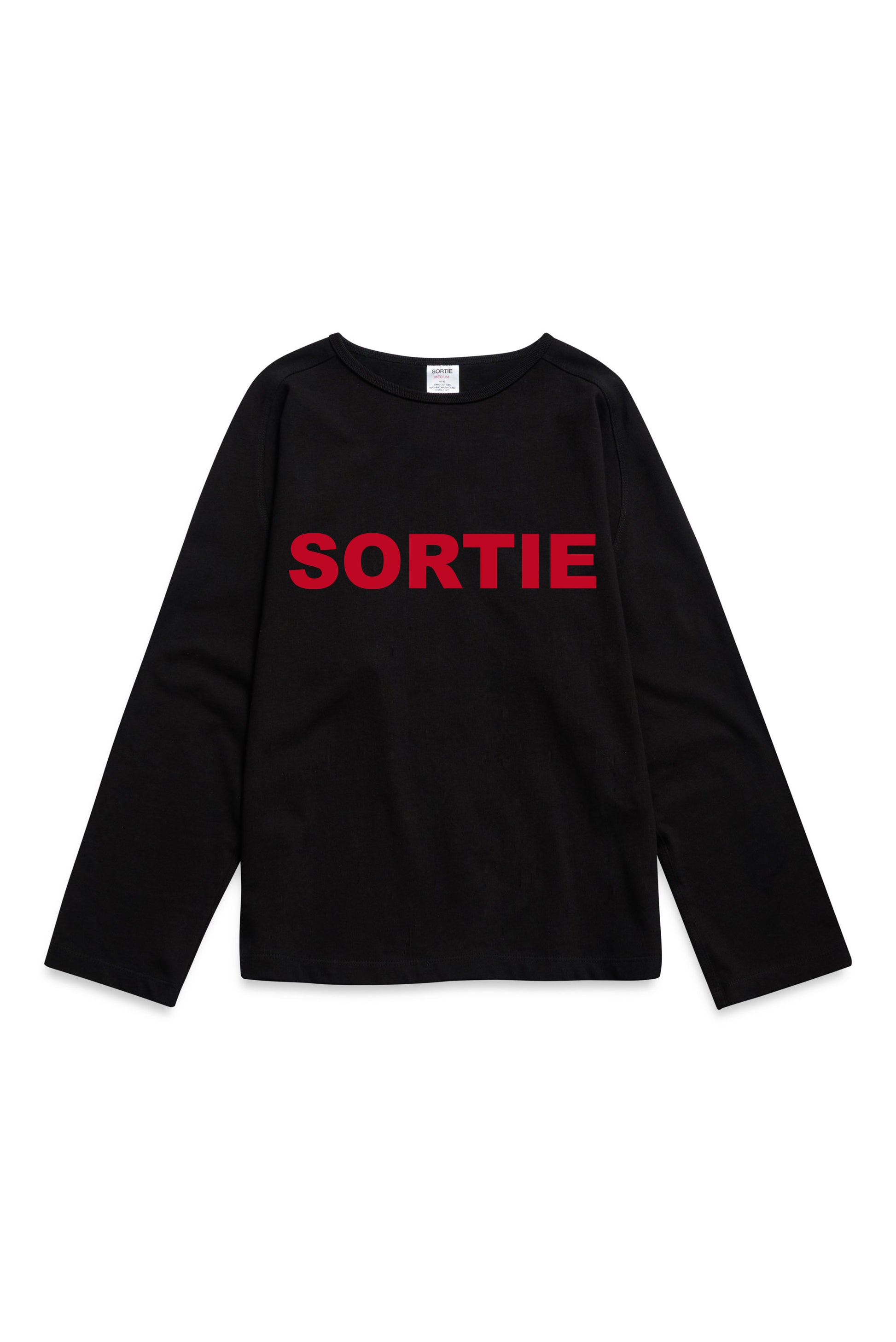 SORTIE clock out Long Sleeve RED / BLACK