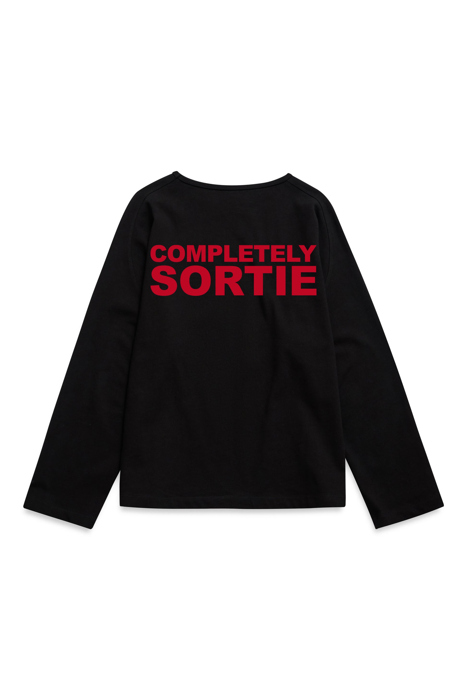 COMPLETELY clock out Long sleeve RED / BLACK