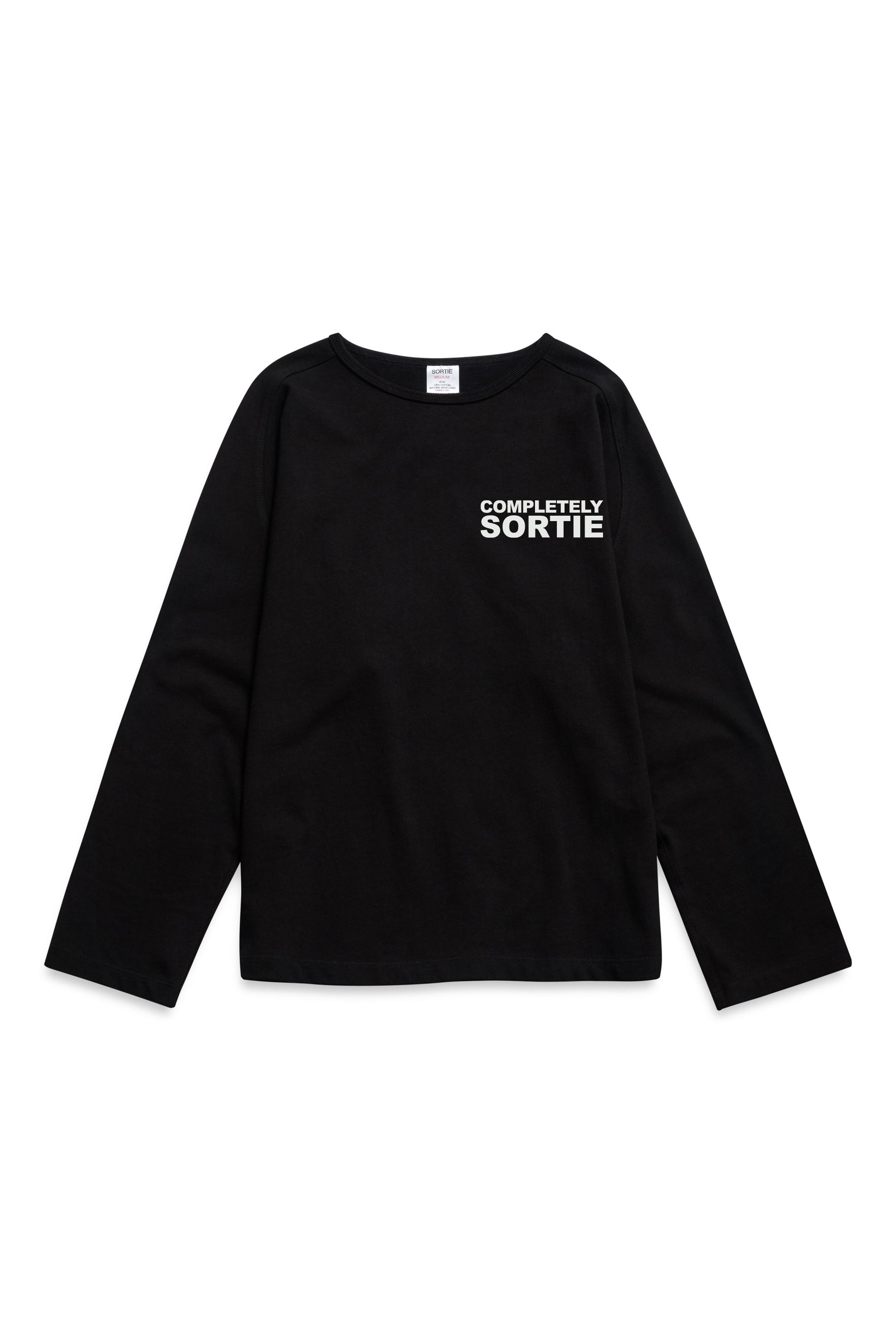 COMPLETELY clock out Long sleeve WHITE / BLACK