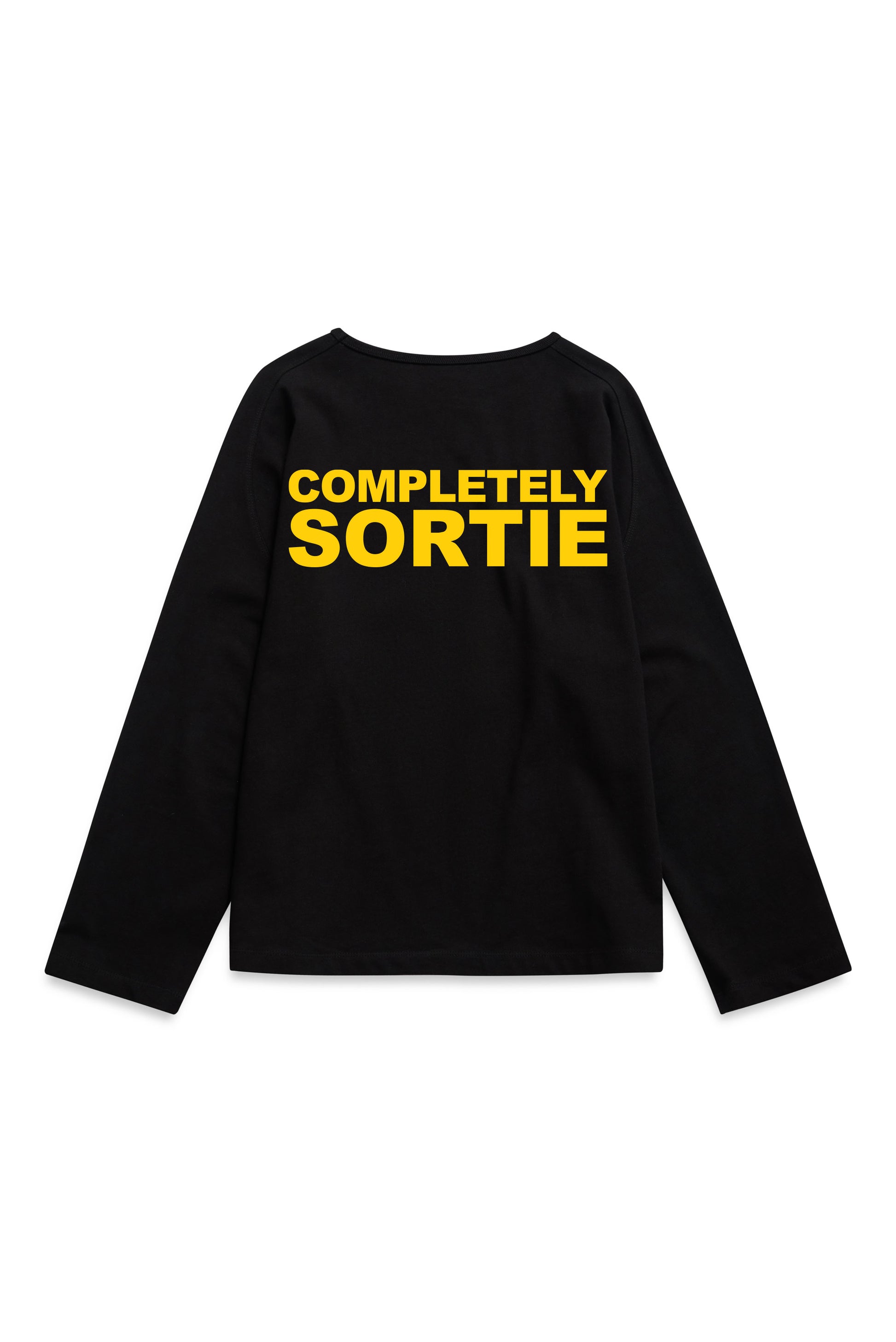 COMPLETELY clock out Long sleeve YELLOW / BLACK