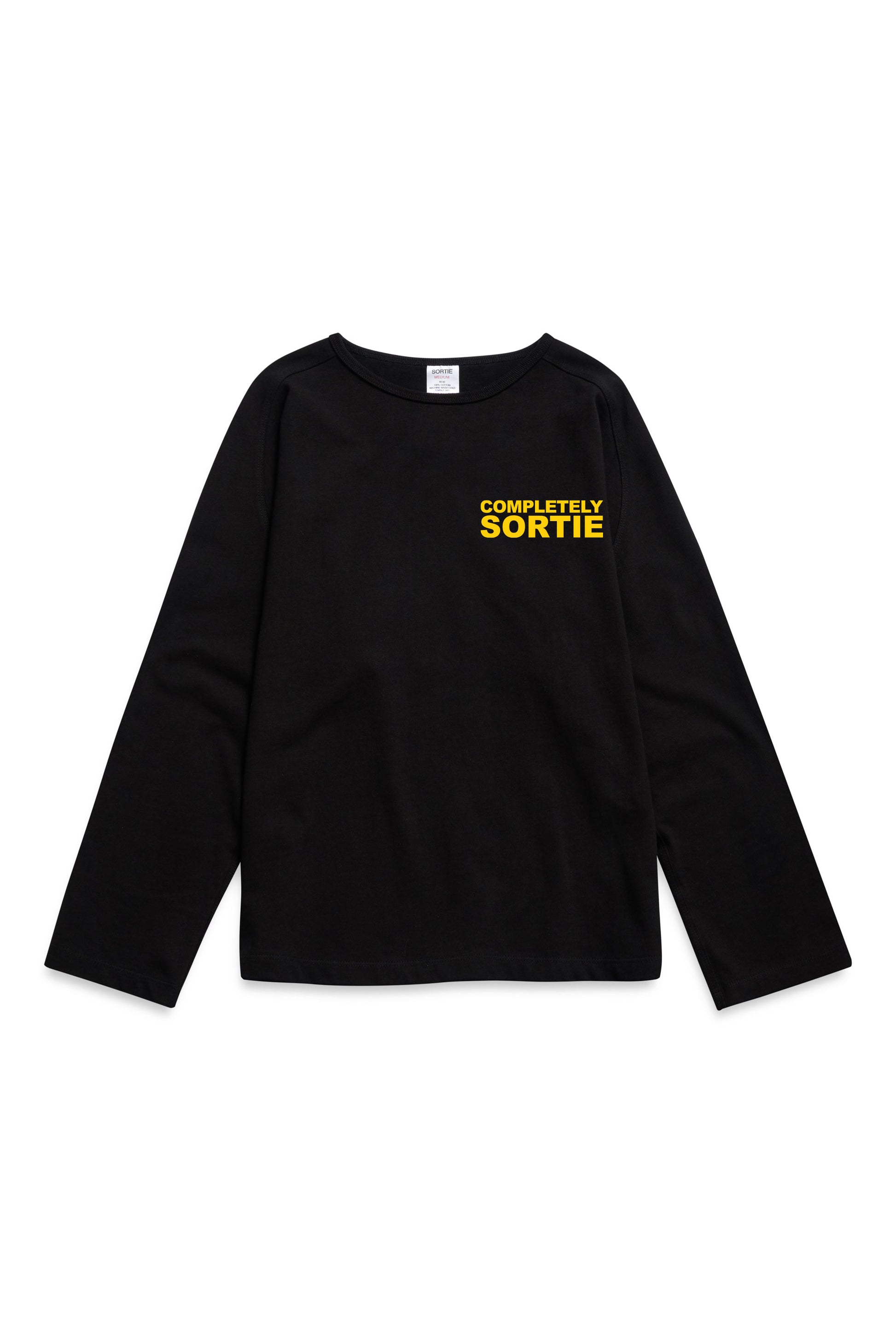 COMPLETELY clock out Long sleeve YELLOW / BLACK
