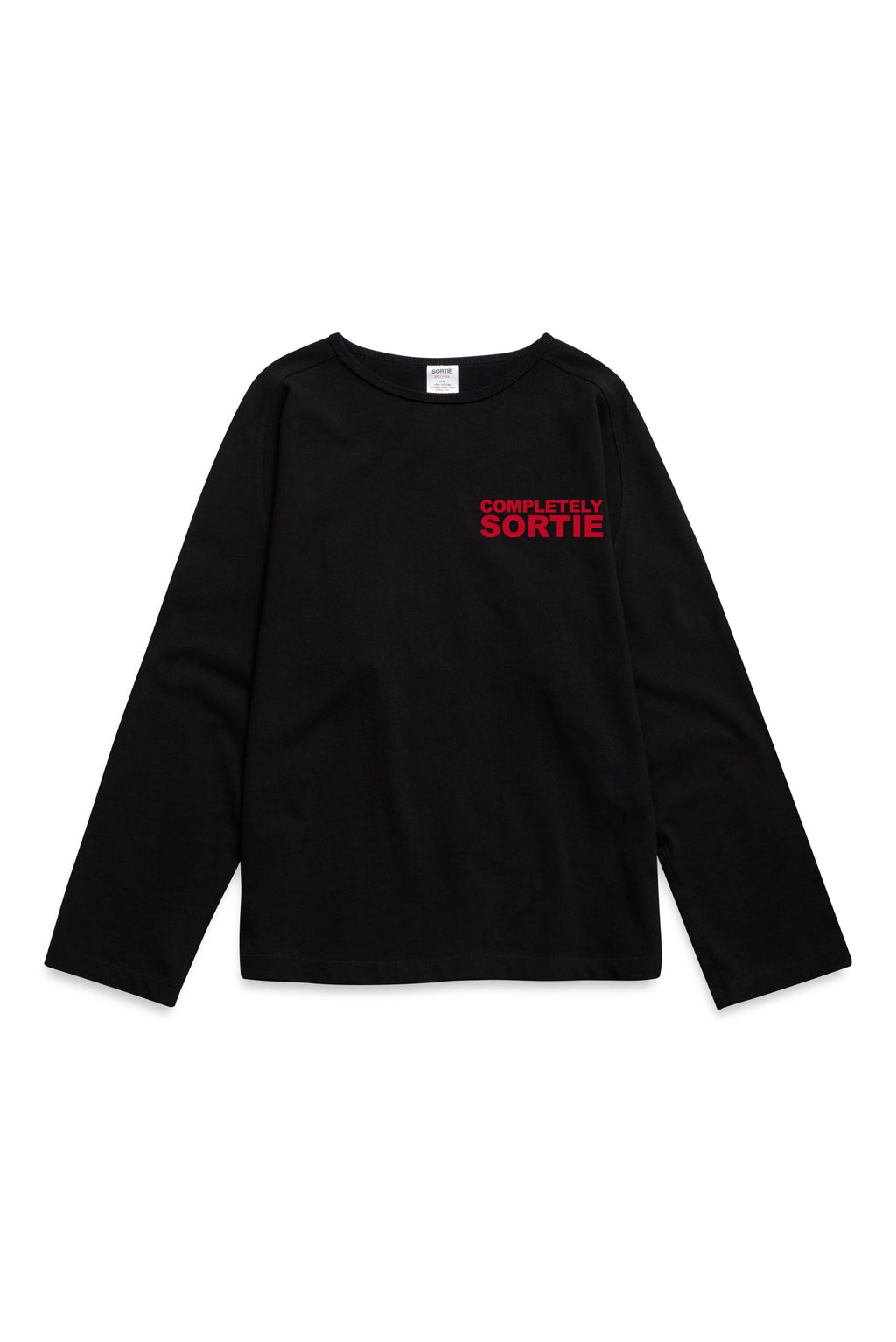 COMPLETELY clock out Long sleeve RED / BLACK