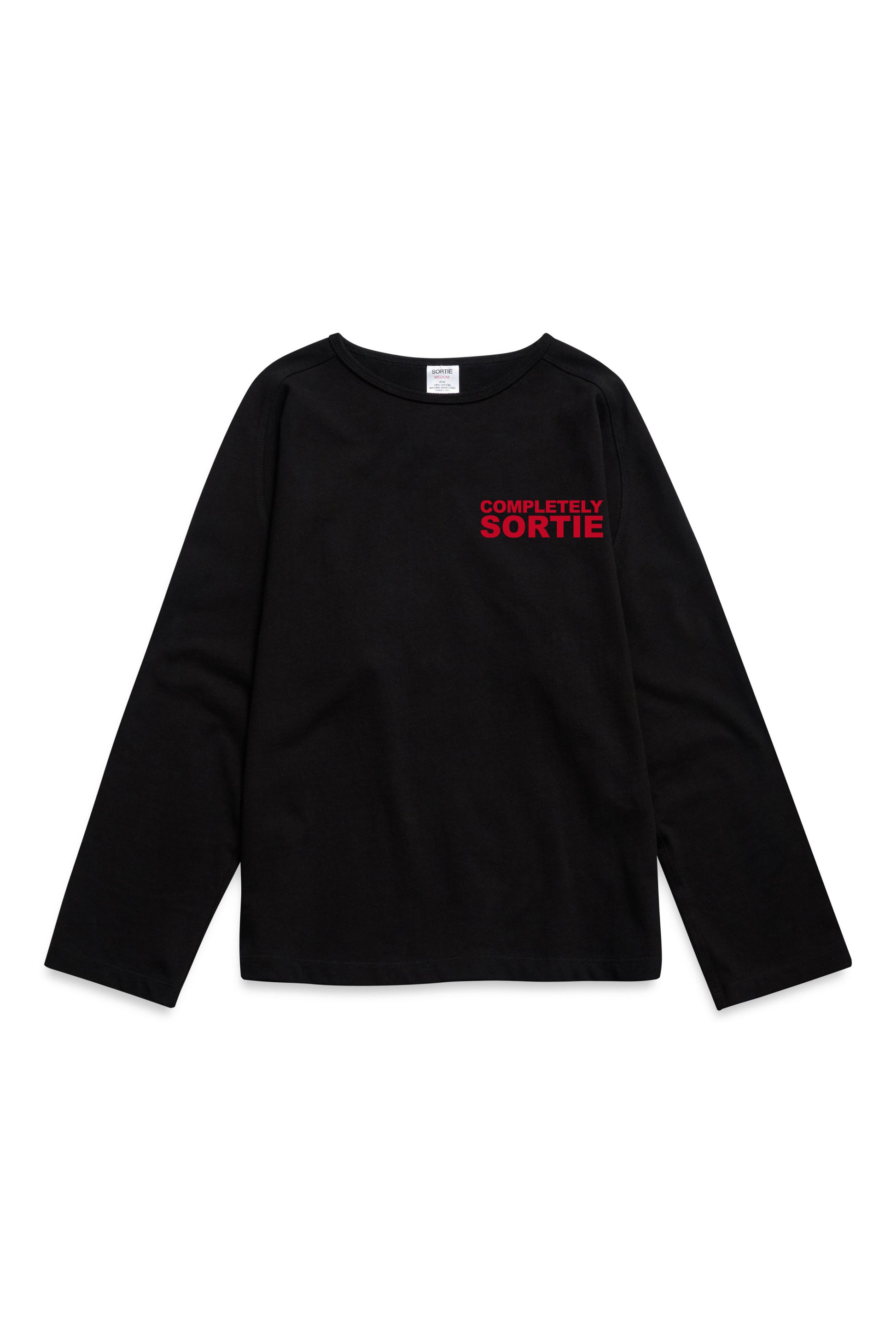 COMPLETELY clock out Long sleeve RED / BLACK