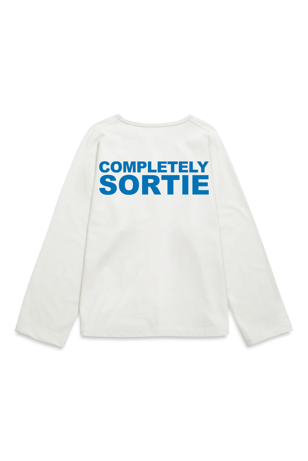 COMPLETELY clock out Long sleeve BLUE / WHITE
