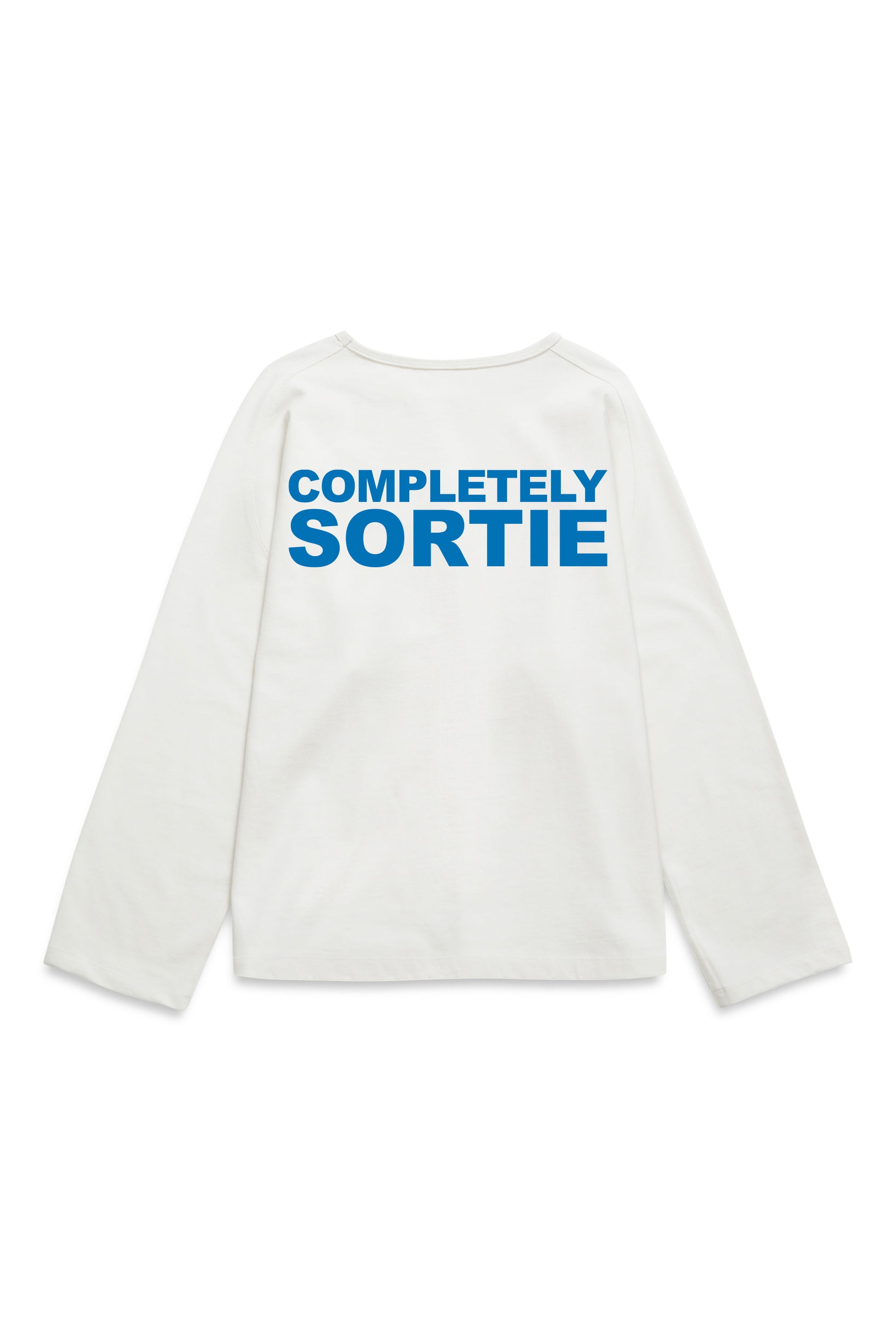 COMPLETELY clock out Long sleeve BLUE / WHITE