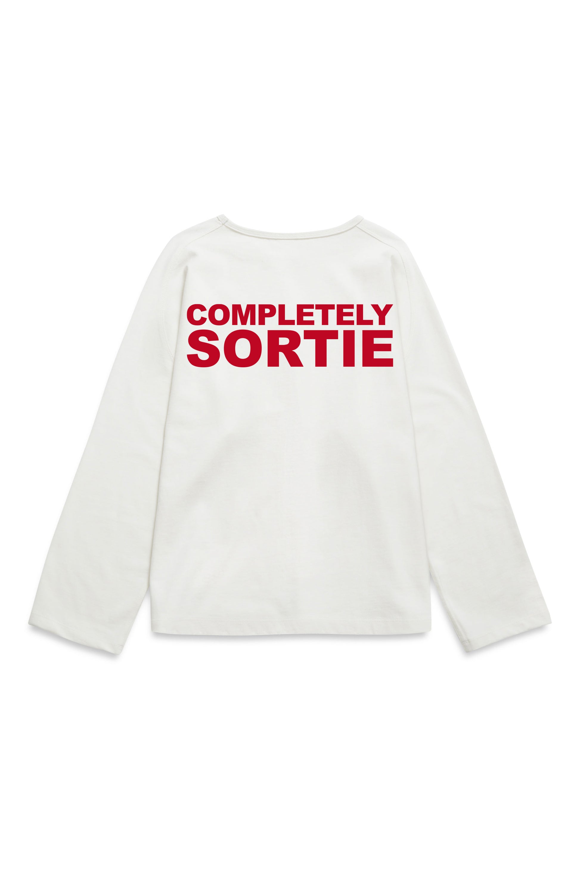 COMPLETELY clock out Long sleeve RED / WHITE
