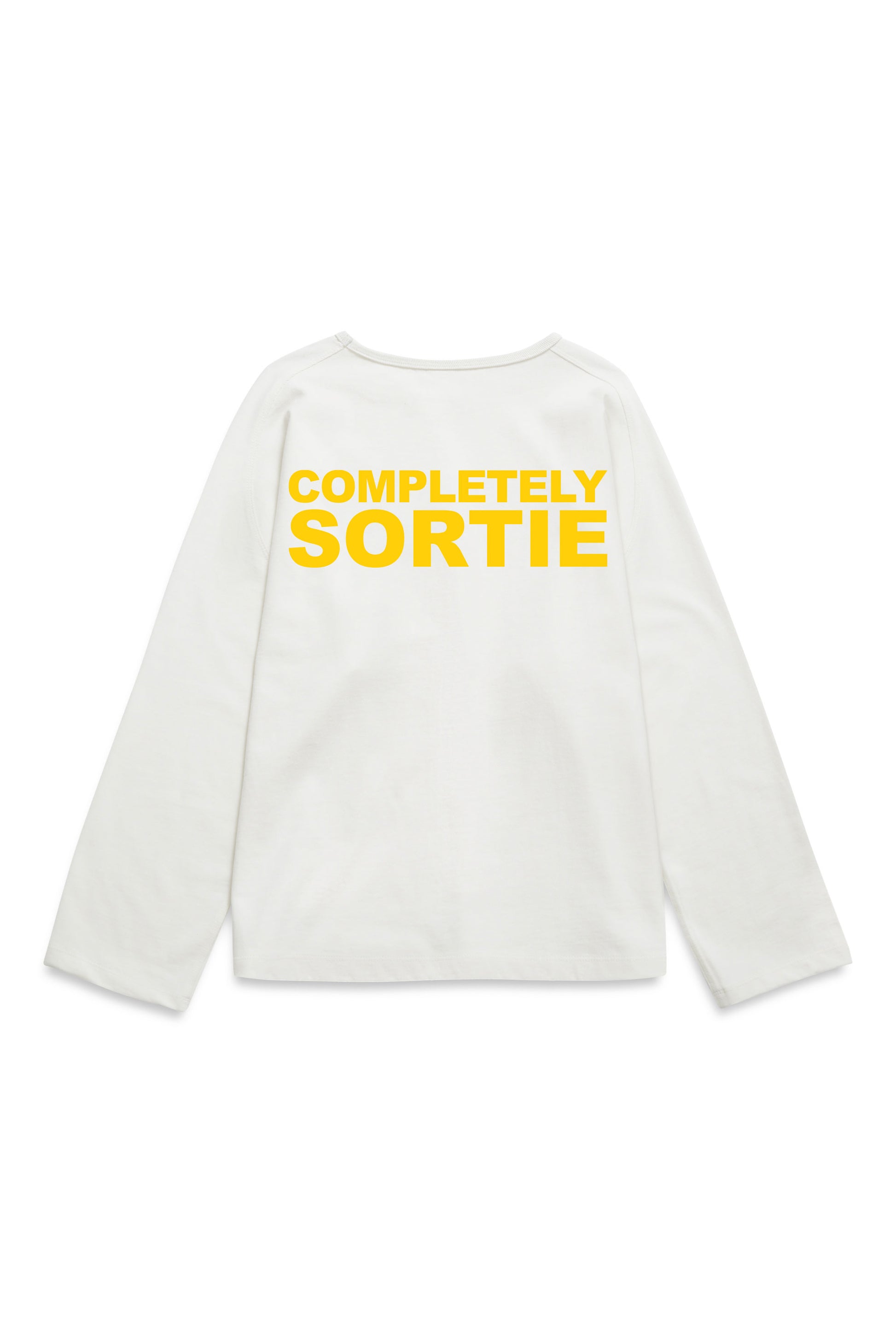 COMPLETELY clock out Long sleeve YELLOW / WHITE