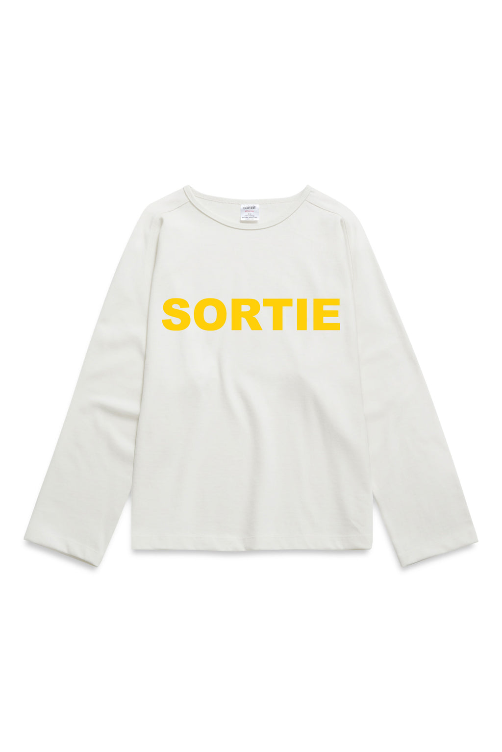SORTIE clock out Long Sleeve YELLOW / WHITE