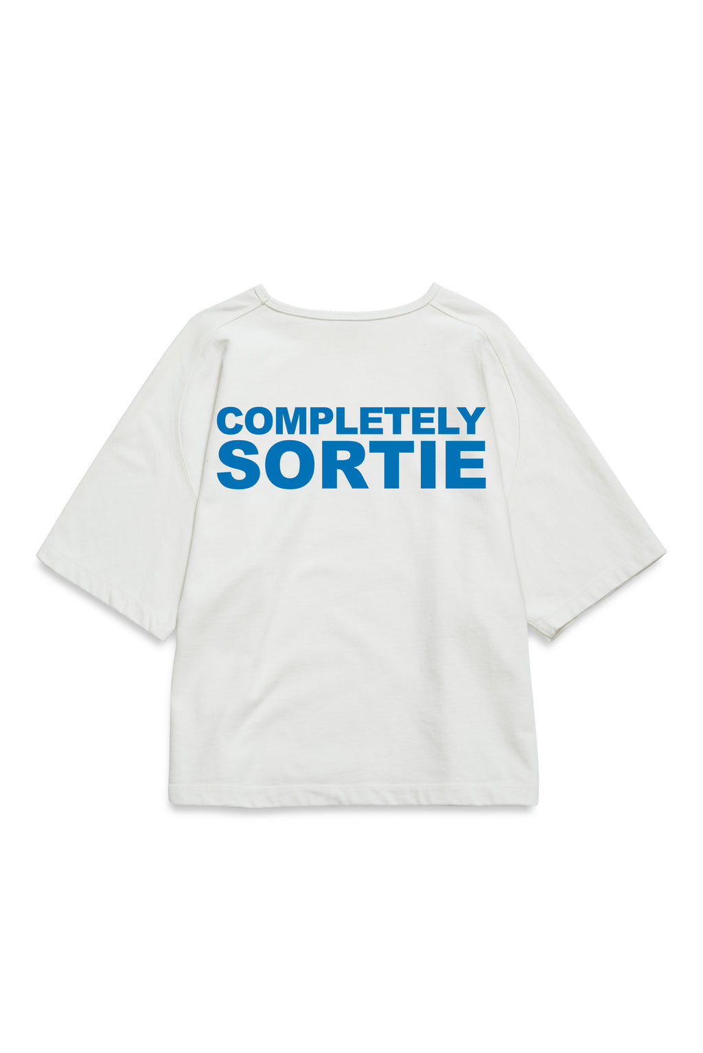 COMPLETELY check in Tee BLUE / WHITE