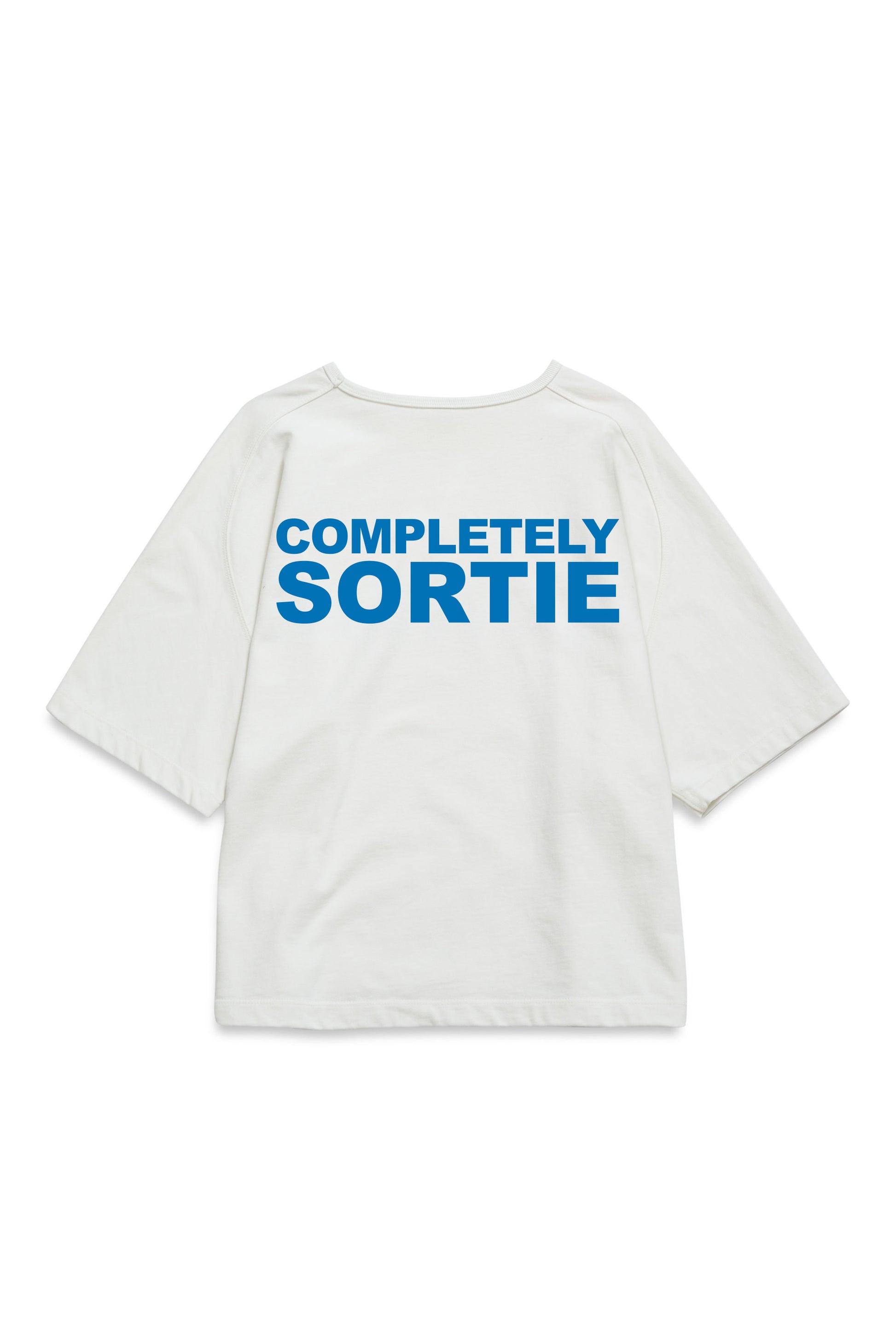 COMPLETELY check in Tee BLUE / WHITE