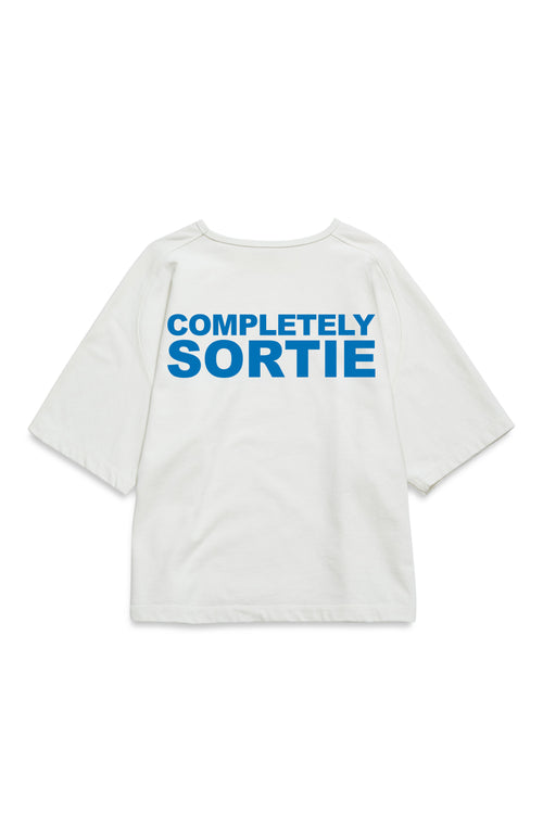 COMPLETELY check in Tee BLUE / WHITE