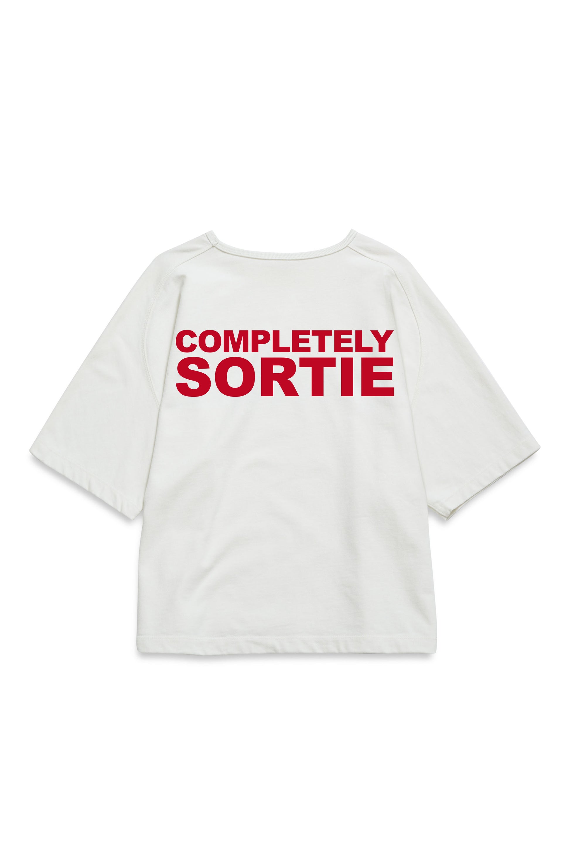 COMPLETELY check in Tee RED / WHITE