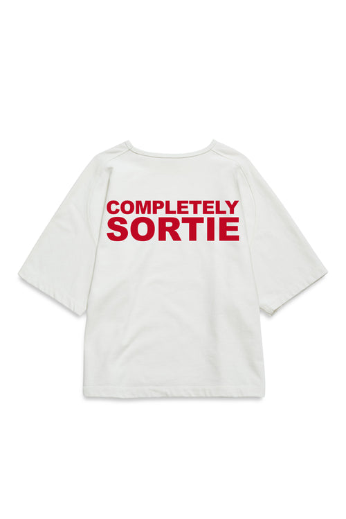 COMPLETELY check in Tee RED / WHITE
