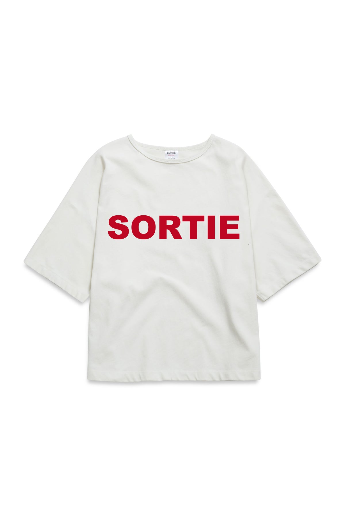 SORTIE check in Tee RED / WHITE
