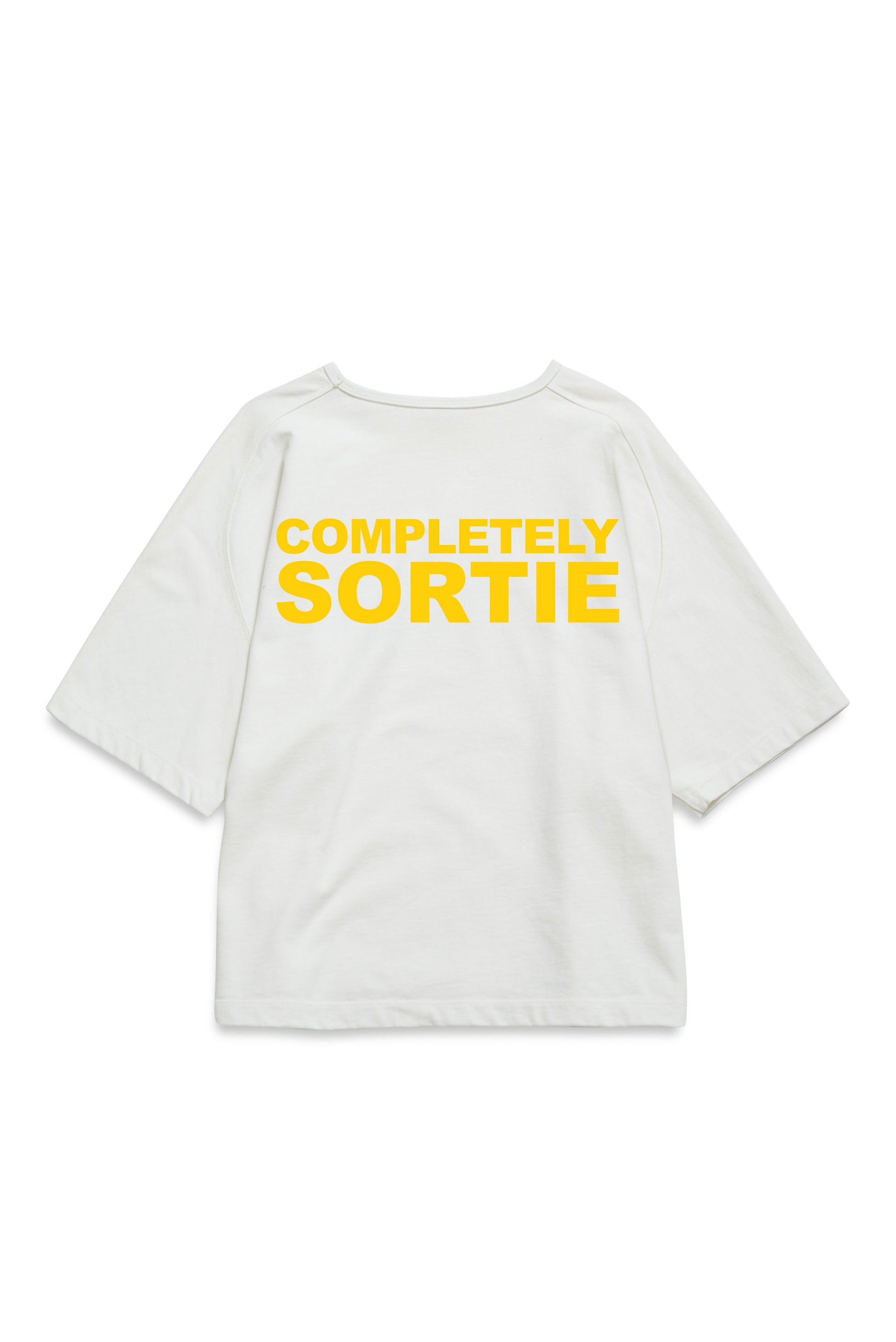 COMPLETELY check in Tee YELLOW / WHITE